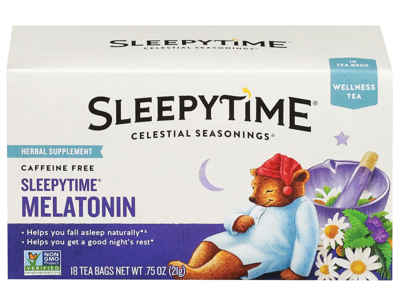 Celestial Seasonings Caffeine Free Melatonin Wellness Tea (0.75 oz)