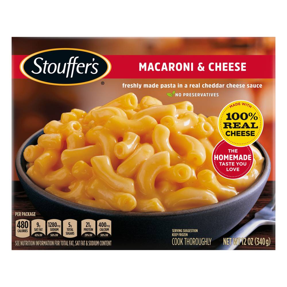 Stouffer'S, Macaroni & Cheese Frozen Meal, 12 Oz