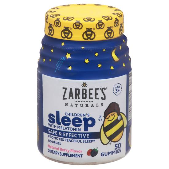Zarbee's Naturals Berry Flavor Kid’s Sleep Gummies With Melatonin