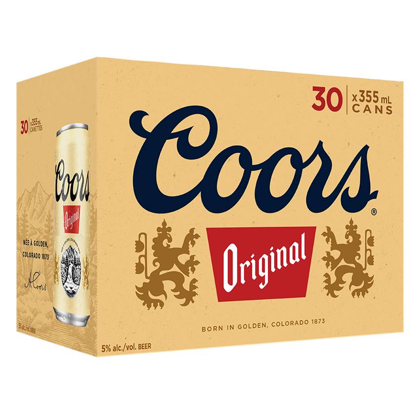 Coors Original Beer (30 pack, 355 mL)