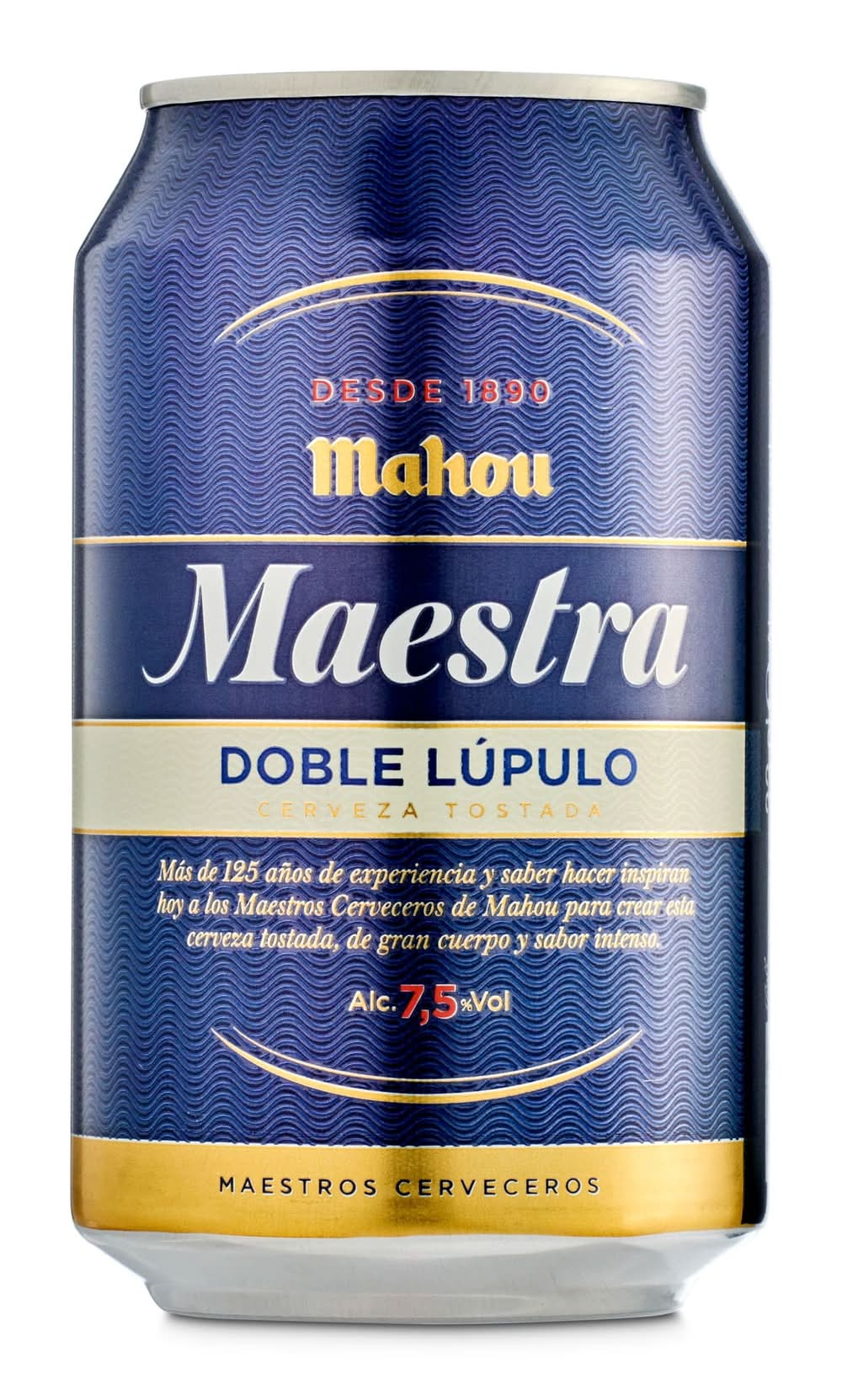 Cerveza Tostada Doble Lúpulo Mahou Maestra Lata 33 Cl