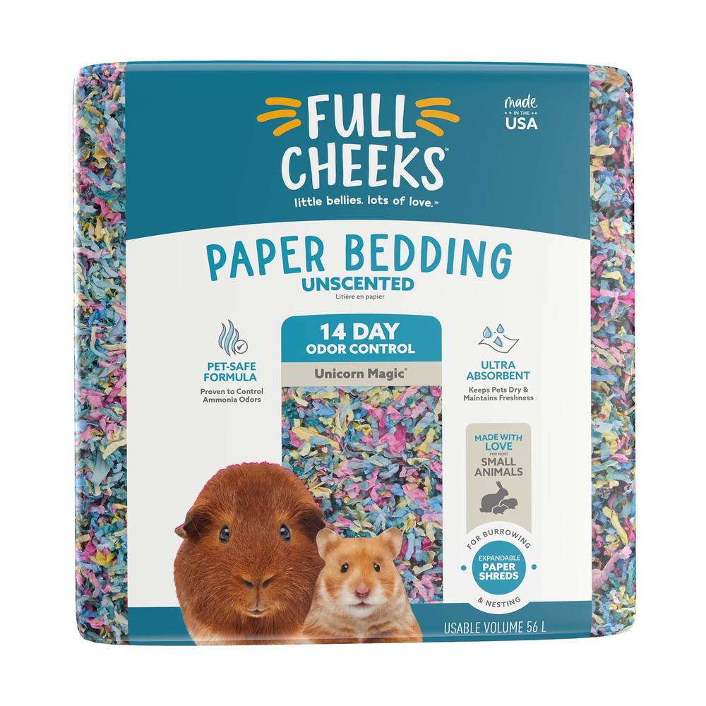 Full Cheeks Odor Control Paper Bedding For Small Pets 56 L