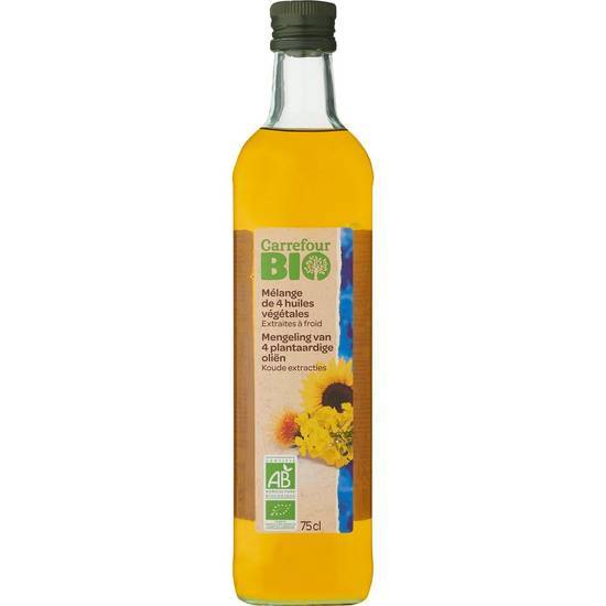 Carrefour Bio - Mélange de 4 huiles végétales (750ml)