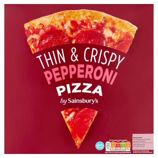 Sainsbury's Thin & Crispy Pepperoni Pizza (314g)
