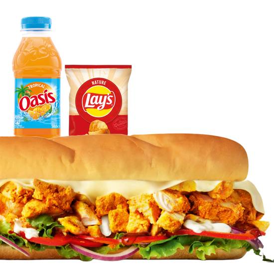 Menu SUB15 Poulet Tikka