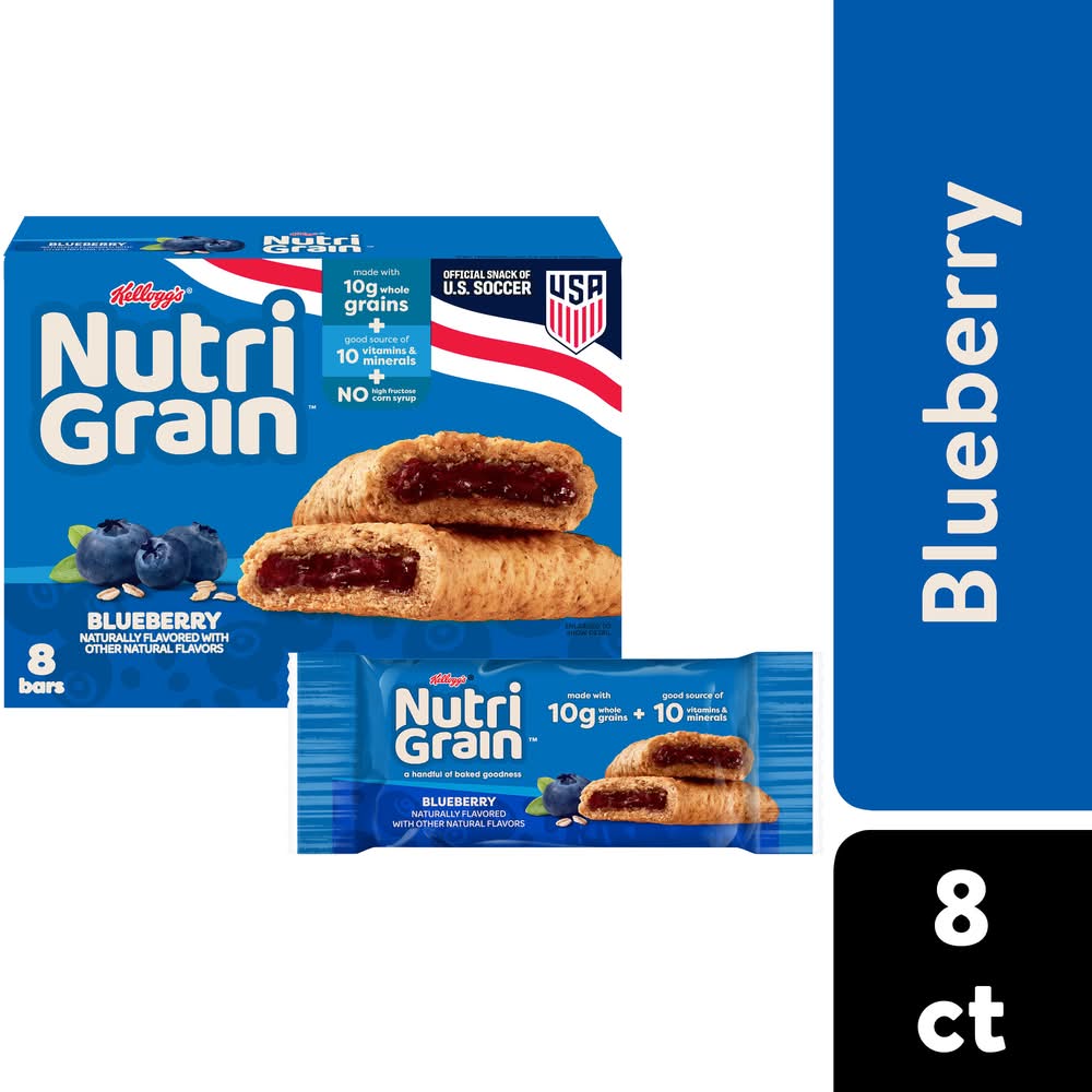 Nutri-Grain Soft Baked Blueberry Breakfast Bars (1.3 oz, 8 ct)