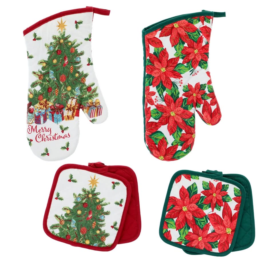 Christmas Potholder and Oven Mitt Set (2 ct)