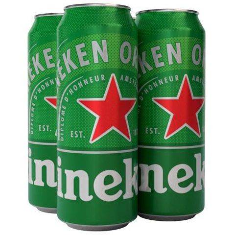Heineken 4 Pack 16oz Can