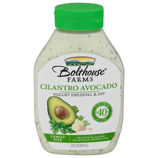 Bolthouse Farms Yogurt Dressing and Dip (cilantro avocado)