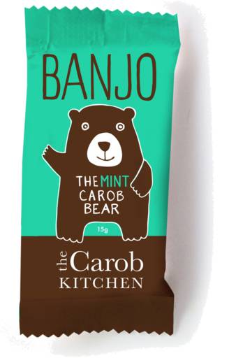 The Carob Kitchen Banjo Bear, Mint (15g)