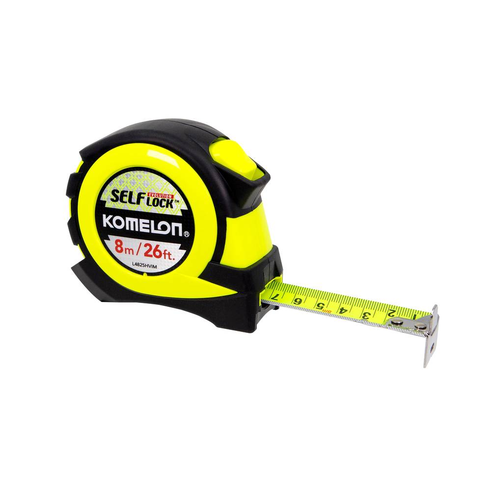 Komelon Self Lock Evolution 26-ft Auto Lock Tape Measure | L4825HVIM