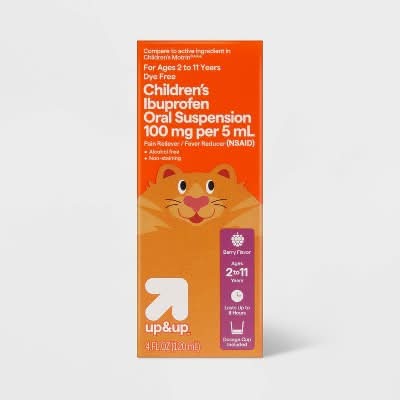 up&up Children's Ibuprofen Oral Suspension Liquid, Berry (4 fl oz)