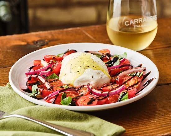 Tomato Caprese with Fresh Burrata