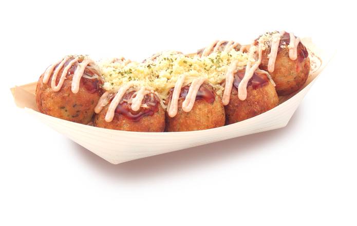 チーズ明太子8個入 Cod Roe and Cheese Takoyaki (8 Pieces)