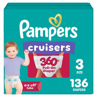 Pampers Cruisers 360 Fit Diapers, Size 3 (136 ct)