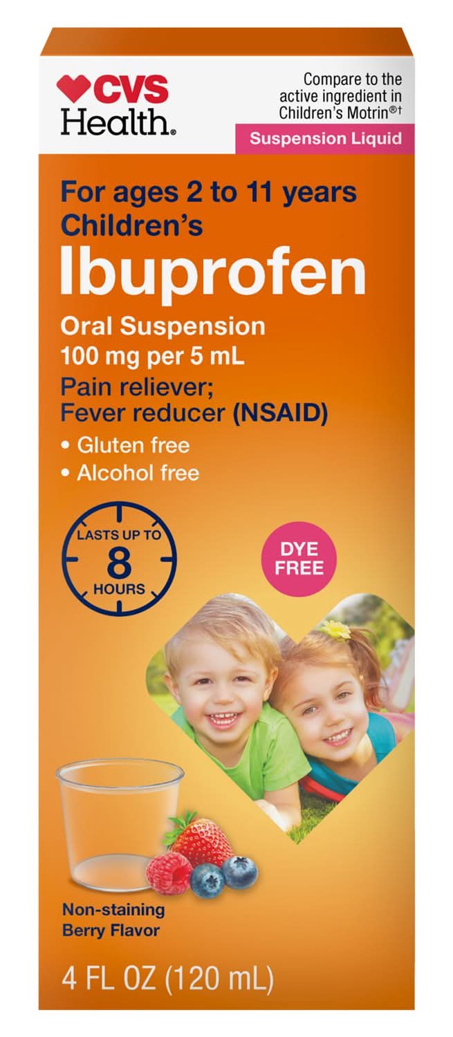 CVS Health Ibuprofen Oral Suspension, Berry (4 fl oz)
