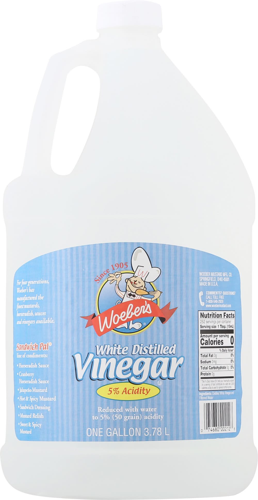 Woeber's White Distilled Vinegar (127.8 fl oz)