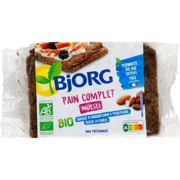 Bjorg - Pain complet prétranché, muesli (300g)