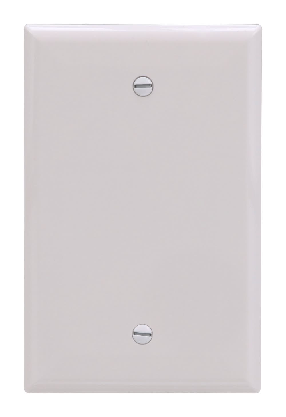 Eaton 1 -Gang Midsize Size White Polycarbonate Indoor Blank Wall Plate