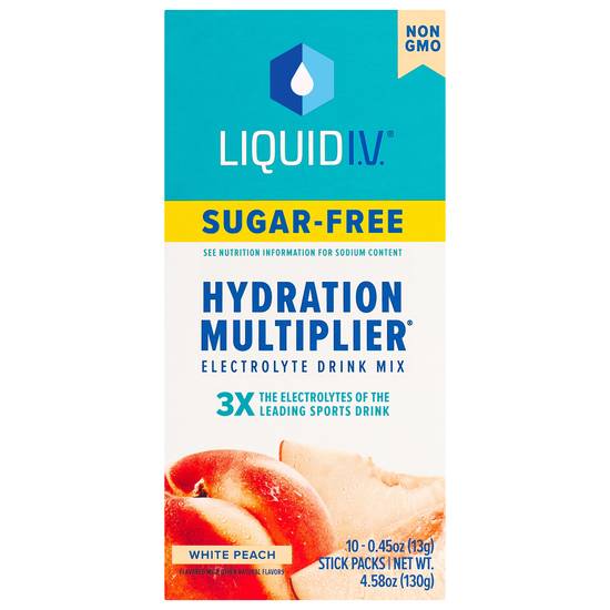 Liquid I.v. Hydration Multiplier Hydration Multiplier Electrolyte Drink Mix (4.58 oz) (white peach)