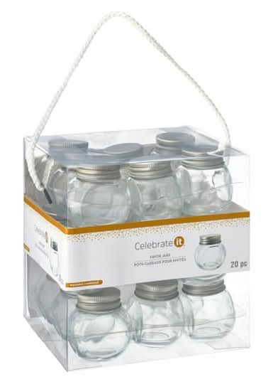 Celebrate It Round Glass Favor Jars (20 ct)
