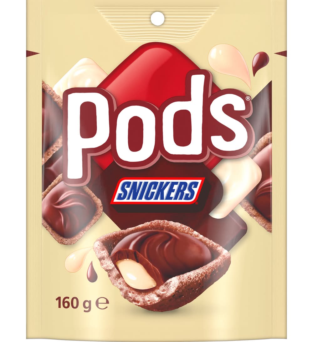 Pods Snickers Chocolates Snack & Share Party Bag (160g)