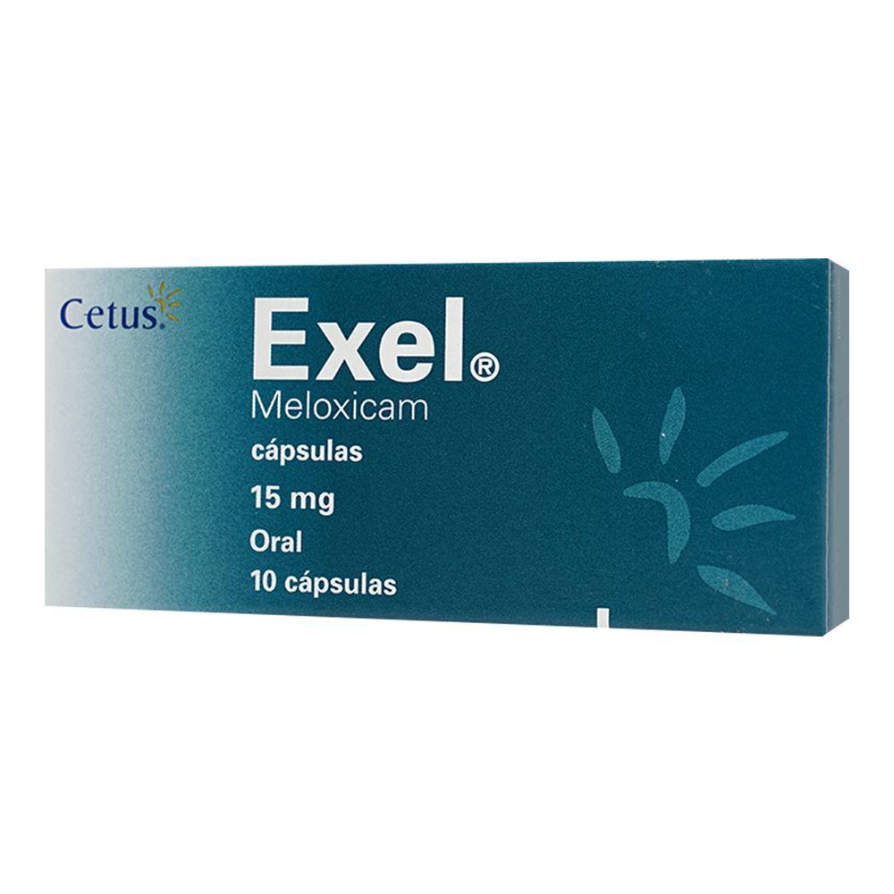 Cetus exel meloxicam cápsulas 15 mg (10 piezas)