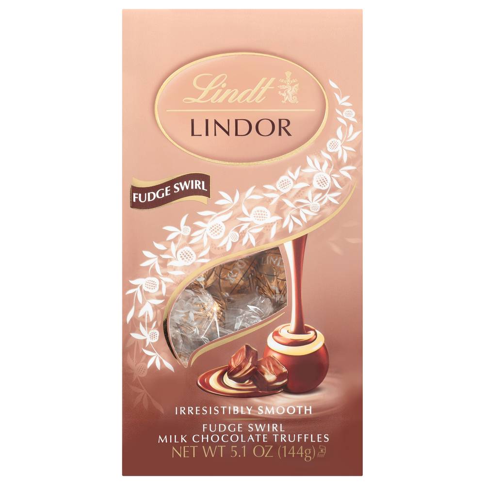 Lindt Lindor Fudge Swirl Milk Chocolate Truffles (5.1 oz)