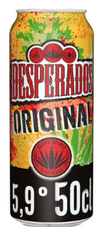Desperados Original bière aromatisée tequila canette 50cl