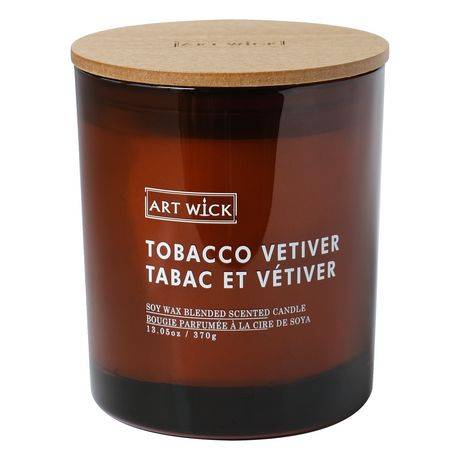 Art Wick Tobacco Vetiver Soy Wax Blended Scented Candle Delivery Near Me |  Order Online