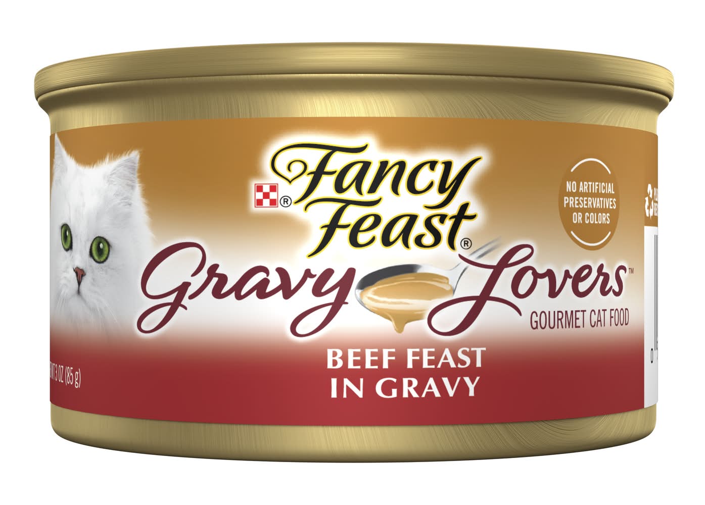 Purina Fancy Feast Gravy Lovers Gourmet Wet Cat Food, Beef (3 oz)
