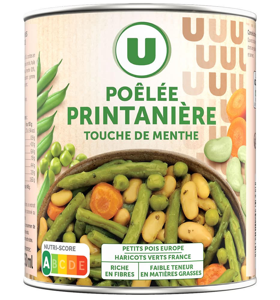 Les Produits U - Légumes pôelée printanière (580g)
