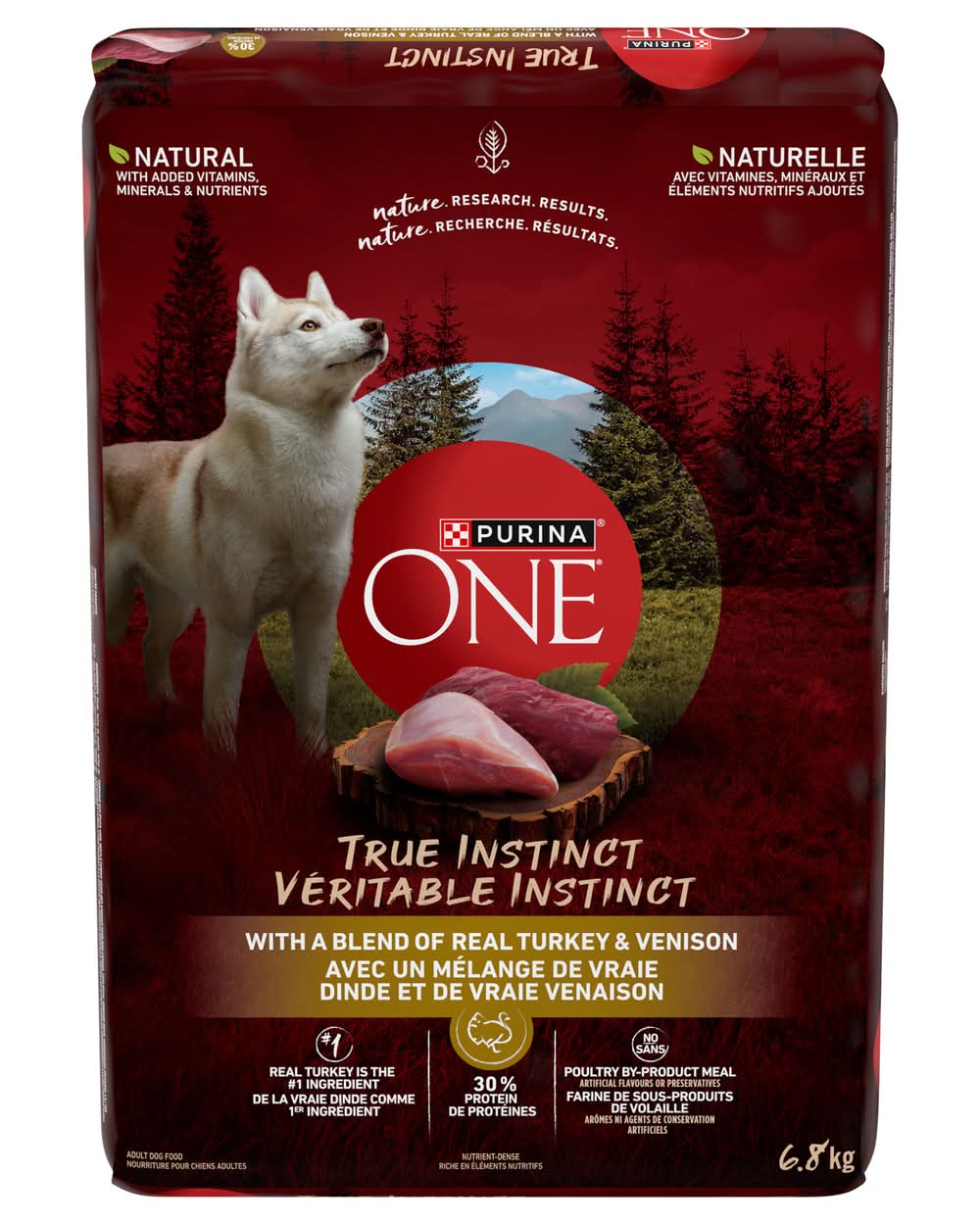 Purina One True Instinct Dry Dog Food, Turkey & Venison, Adult (6.8 kg)