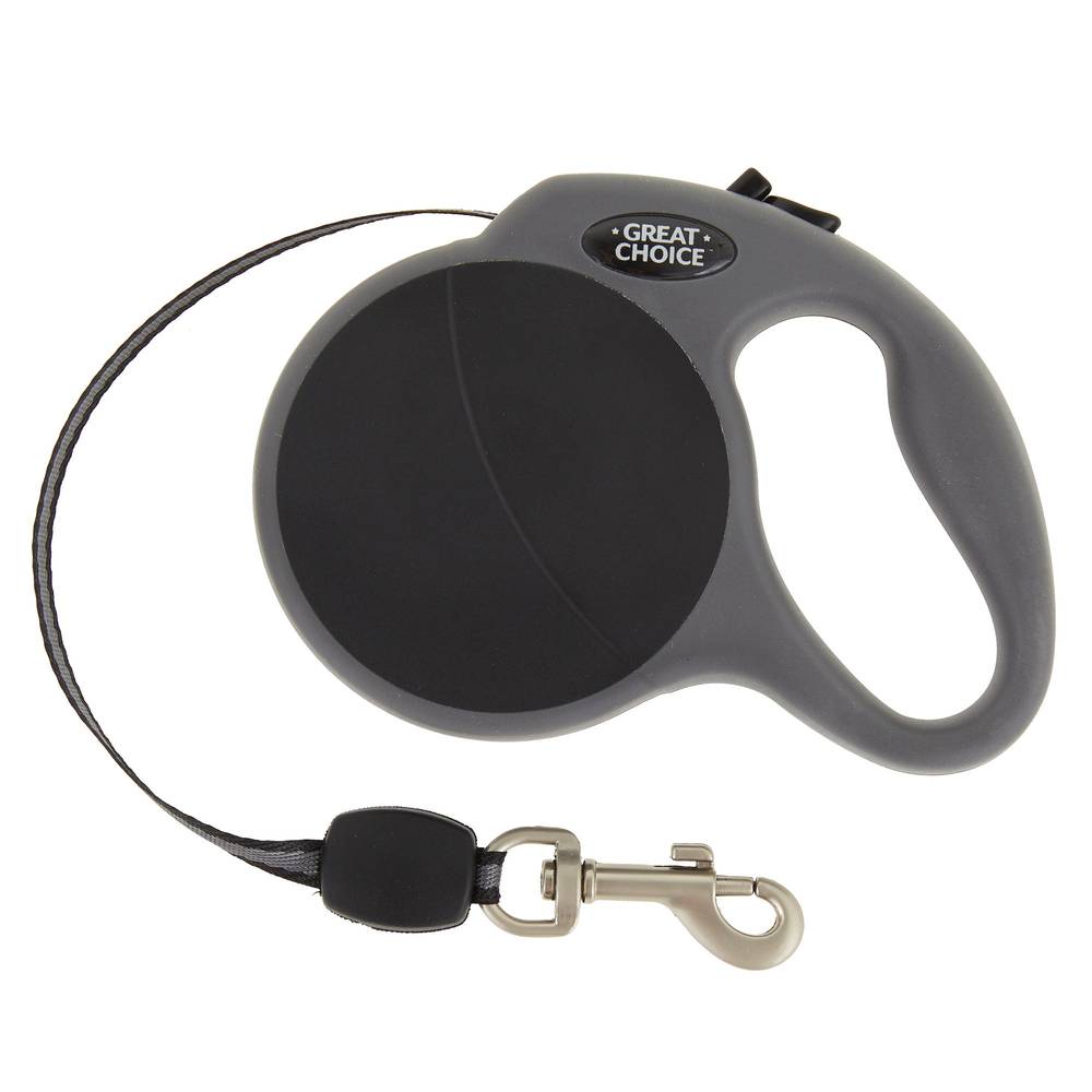 Great Choice Retractable Tape Dog Leash, Black