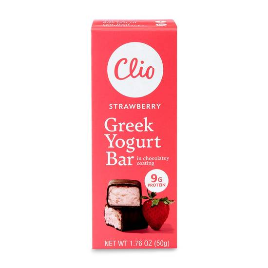 Clio Strawberry Greek Yogurt Bar 1.76oz