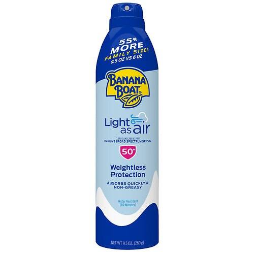 Banana Boat Light as Air Sunscreen Spray SPF 50 - 9.5 oz