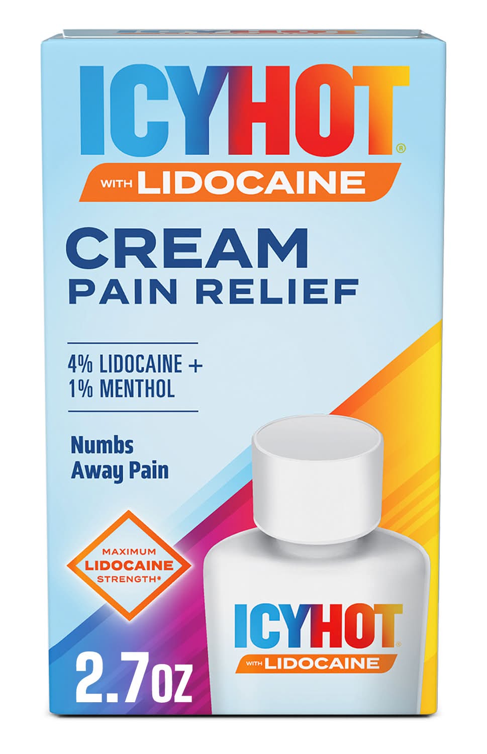 Icy Hot Max Lidocaine Pain Relief Cream (2.7 oz)