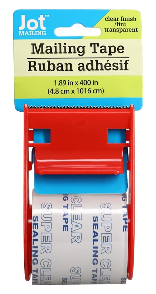 Jot Mailing Carton Sealing Tape, 1.89x400 in, Clear