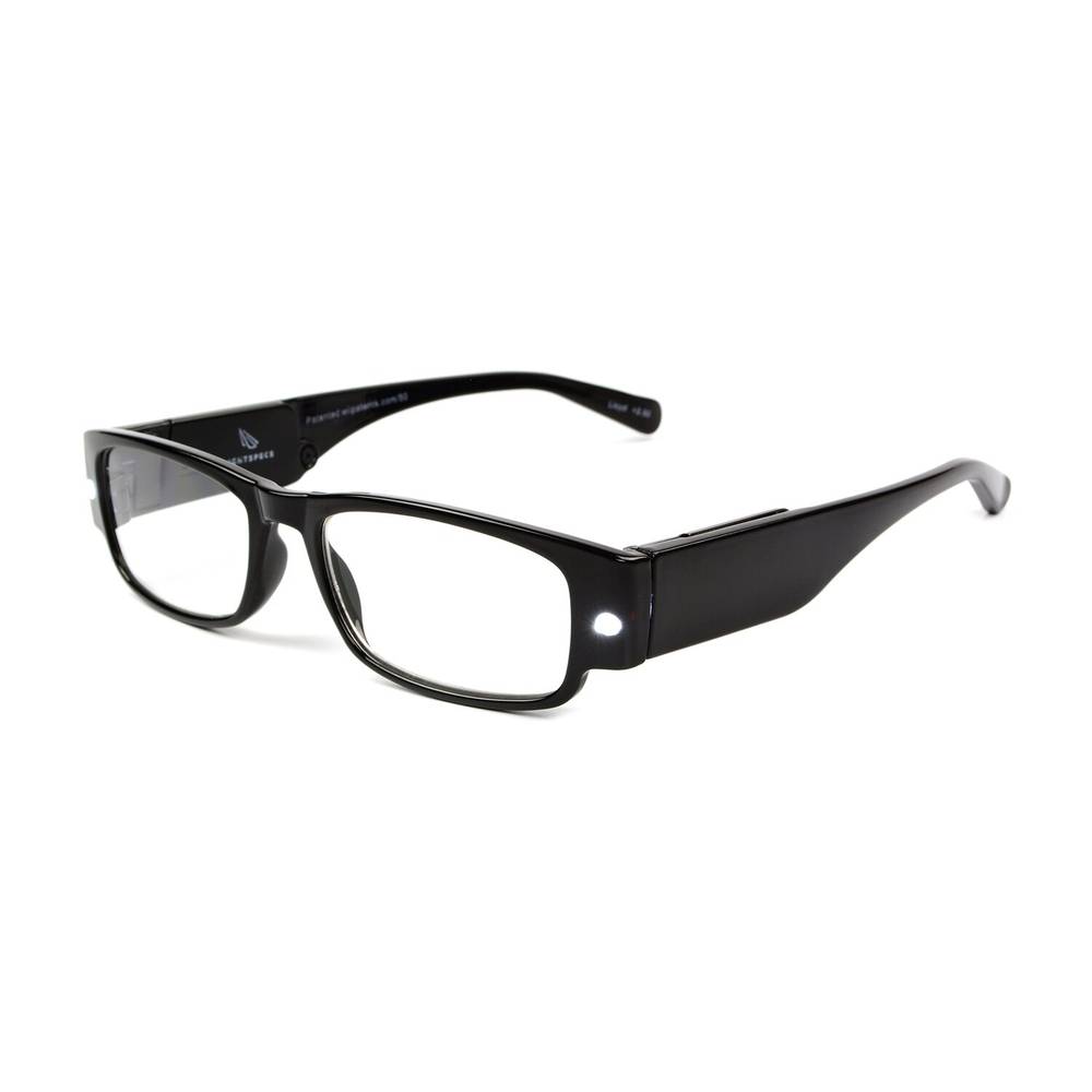 Foster Grant Lloyd Black Lighted Reading Glasses, 2.00