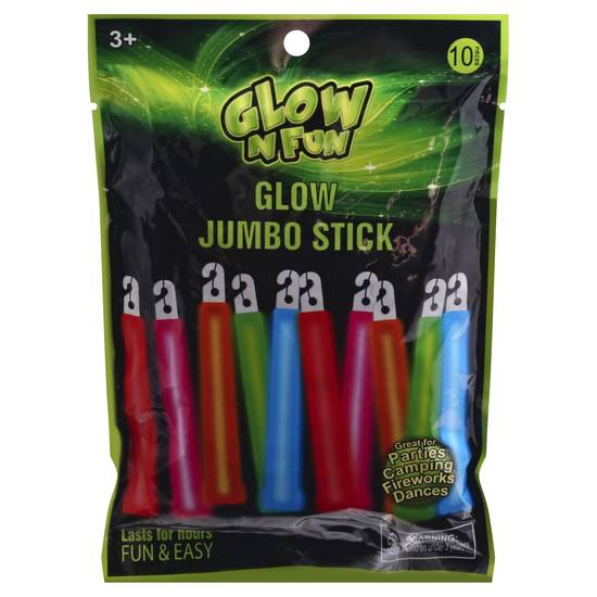 Glow N Fun Glow Jumbo Stick (10 sticks)
