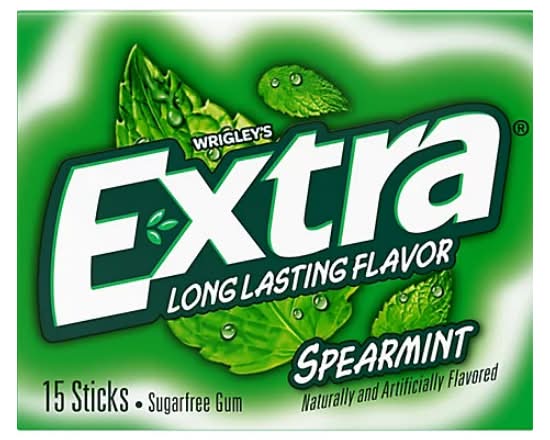 Extra Sugarfree Spearmint Gum 15 CT