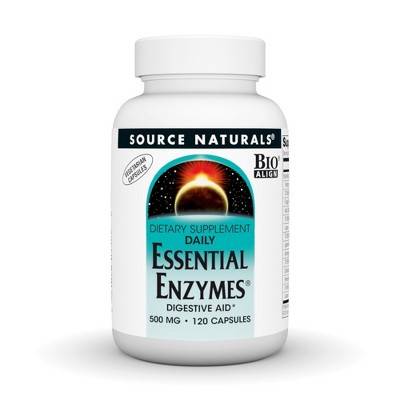 Source Naturals Daily Essential Digestive Enzymes Capsules 500 mg (120 ct)
