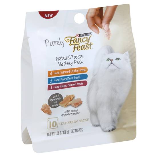 Fancy Feast Natural Treats Variety pack Cat Treats (10 packs)