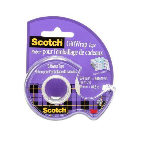 Scotch Giftwrap Tape (19 mm x 16.5 m, 1 roll)