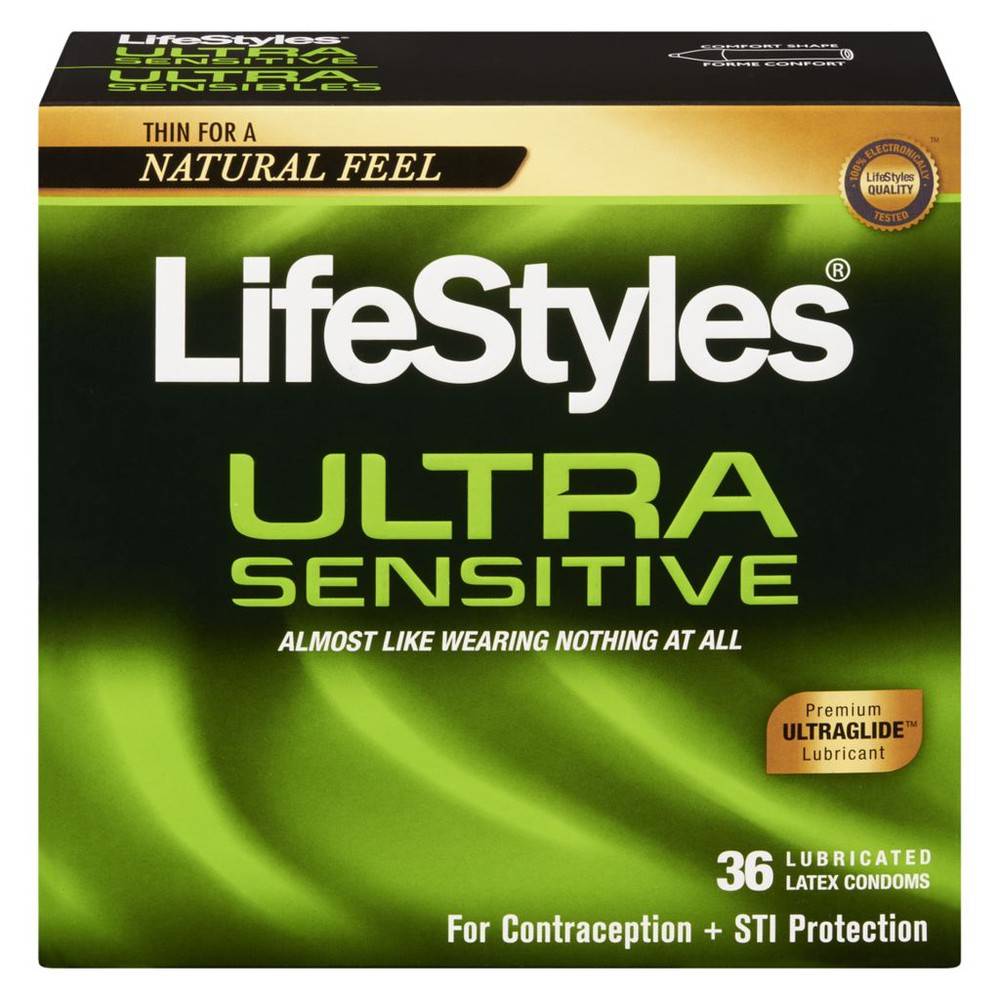 LifeStyles condoms ultra-fins en latex lubrifiés (36 un) - ultra sensitive condoms (36 ea)