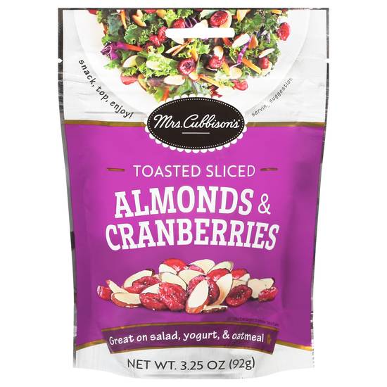 Mrs Cubbison Toasted & Sliced Almonds & Cranberries