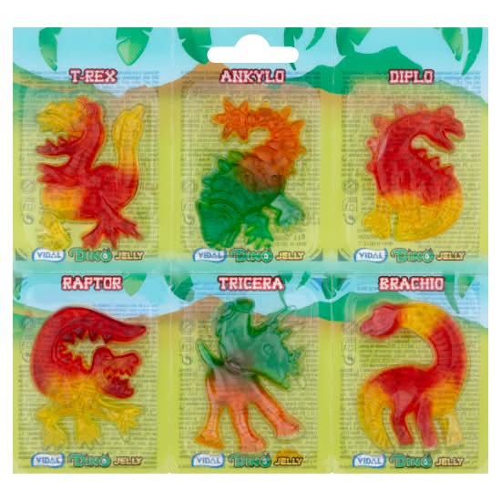 Vidal Assorted, Jelly Dino (6 pack)