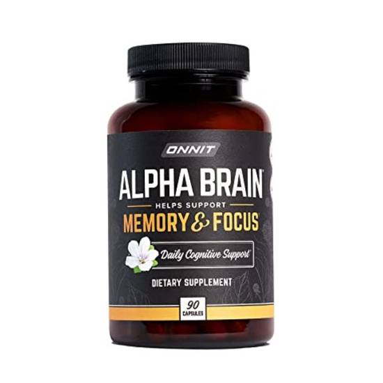 Onnit Alpha Brain Memory & Focus Dietary Supplement (90 capsules)