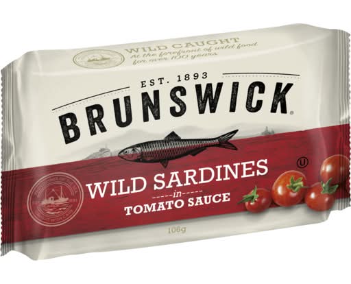 Brunswick Sardines in Olive Oil and Tomato Sauce (106g)