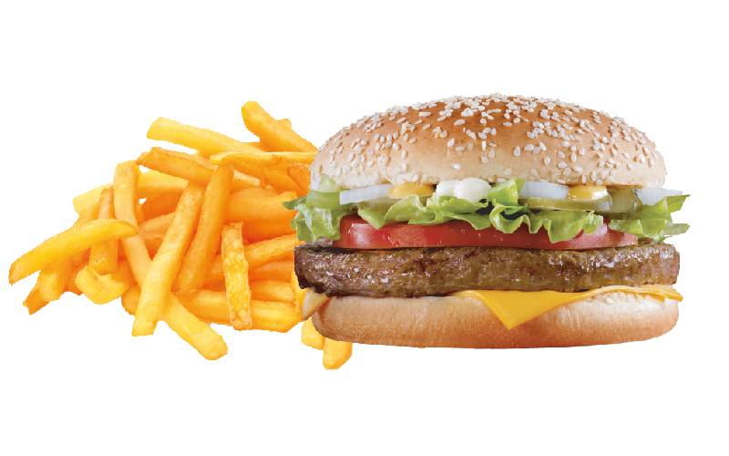 Cheeseburger + frites
